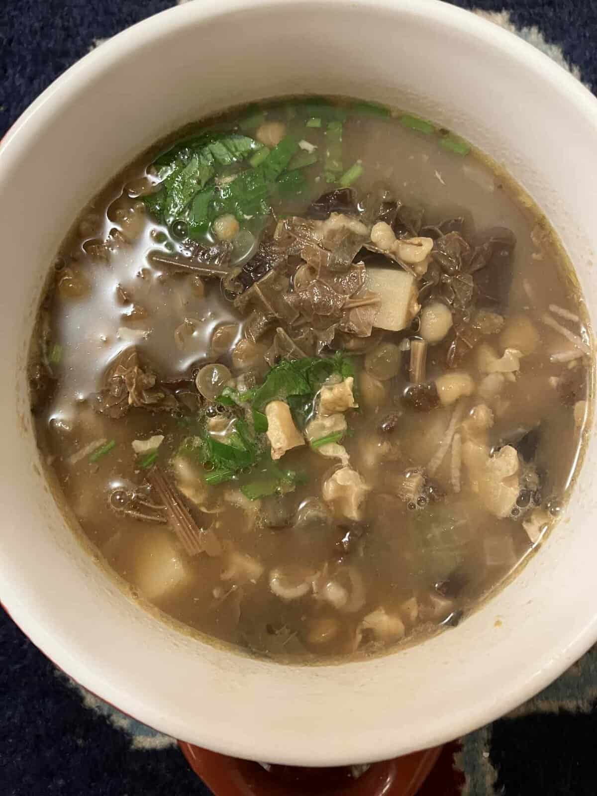 Avelouki Apour (Armenian Wild Sorrel Soup)